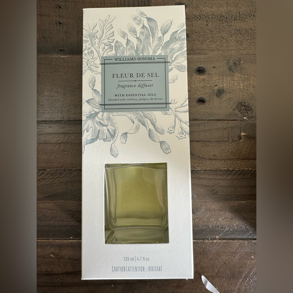 William Sonoma FLEUR DE SEL Fragrance Diffuser